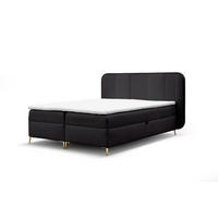 BOXBETT Avery Premium überlänge - Schwarz, Holzwerkstoff/Textil (120/220cm) - Fun Möbel