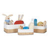 AUFBEWAHRUNGSKORB - Hellbraun, Holz/Holzwerkstoff (30/12.5/20cm) - Relaxdays