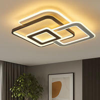 LED DECKENLEUCHTE Metall Weiß Crystal-Sand Effekt - Weiß, Metall (50/48/8cm) - Globo Lighting