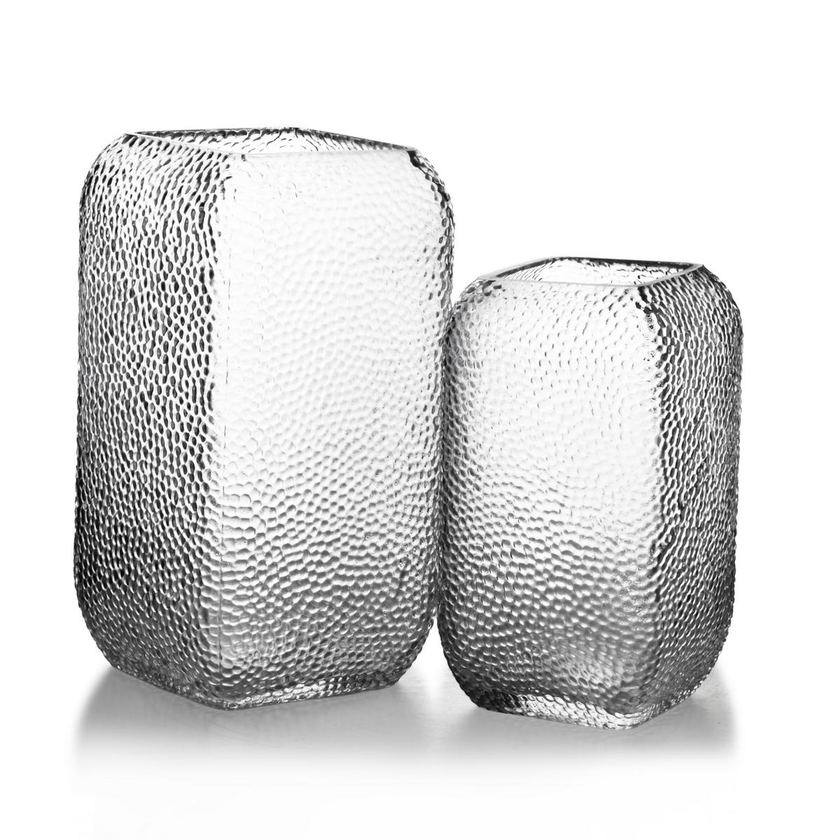 VASE Serenite Transparent 13x13/10xh26 cm Glas - Transparent, Glas (26cm) - Mondex