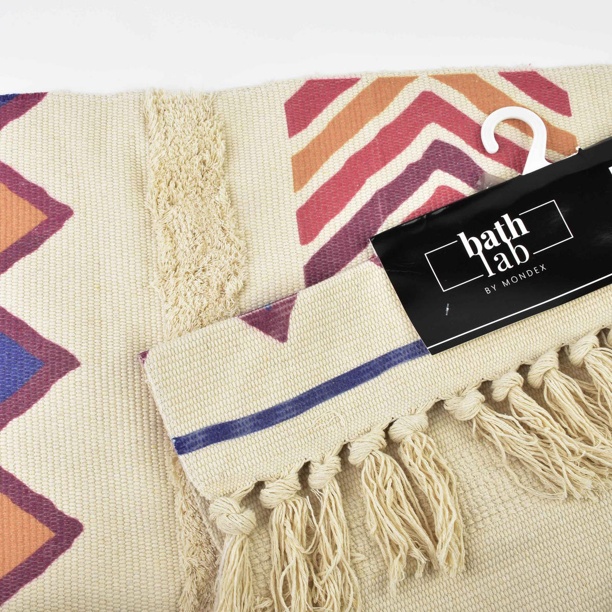 TEPPICH Boho Mehrfarbig 90/60/2 cm Textilien - Multicolor, Textil (60/90cm) - Mondex