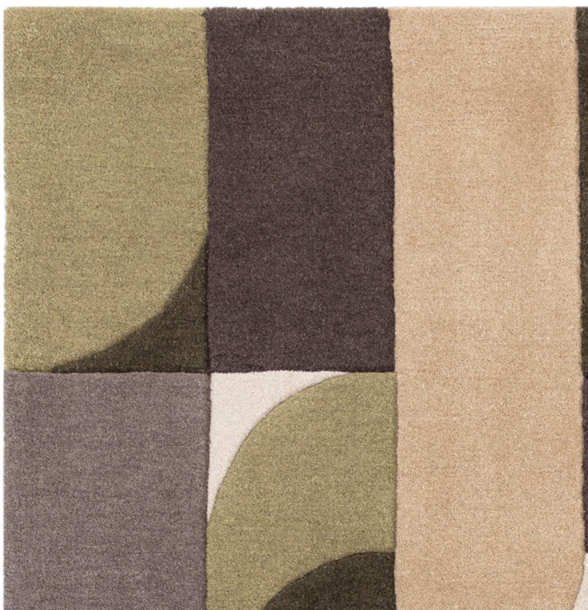 TEPPICH modern handgetuftet JINGA Grün 120 x 170 cm - Grün, Naturmaterialien (120/170cm) - Novatrend