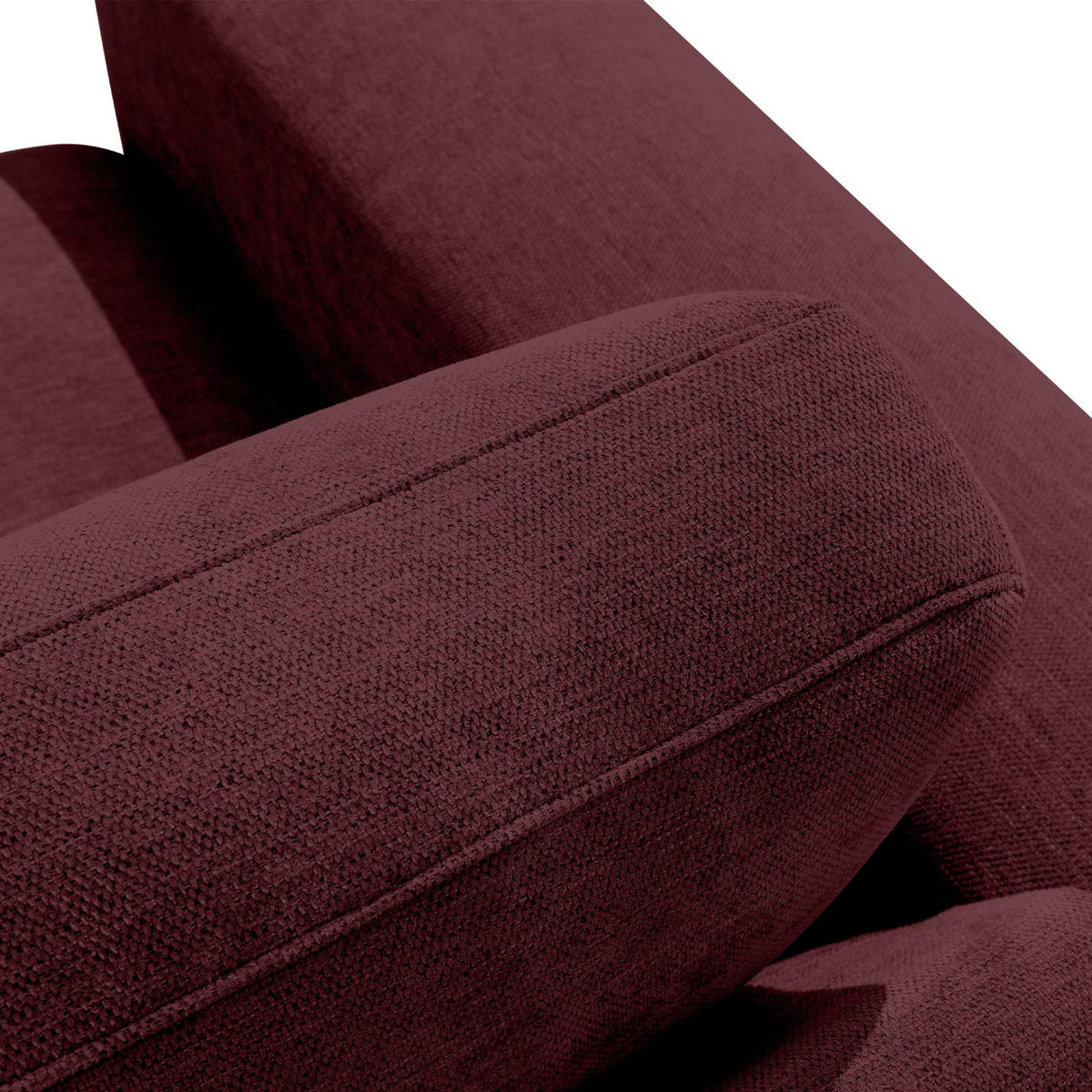 4-SITZER ECKSOFA ZUCCO Chenille links, Violett - Violett, Textil (350/84/105cm) - KONSIMO®