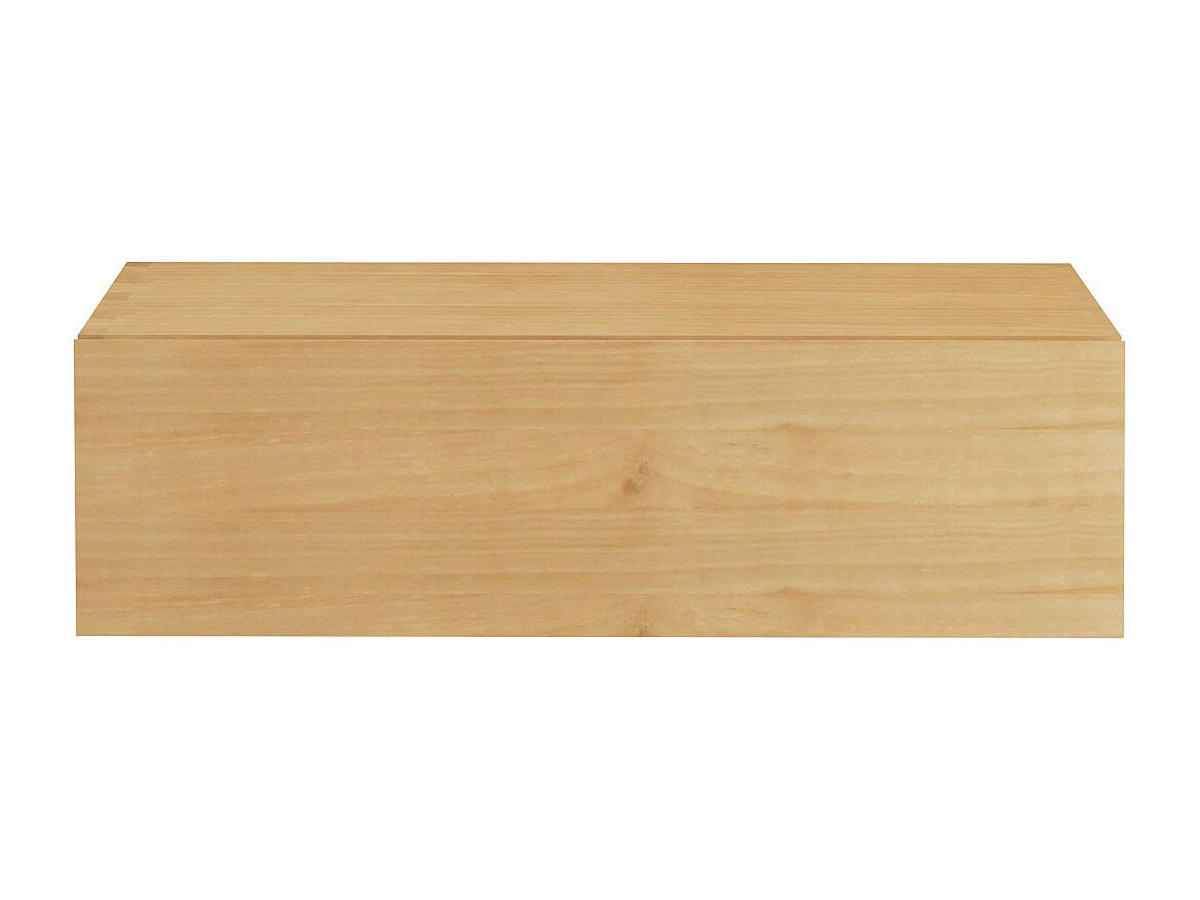 WASCHBECKENUNTERSCHRANK - 95cm x 40cm - Mindiholz - naturfarben hell - TIDORE - Naturfarben, Holz (95/27/40cm) - Vente-Unique
