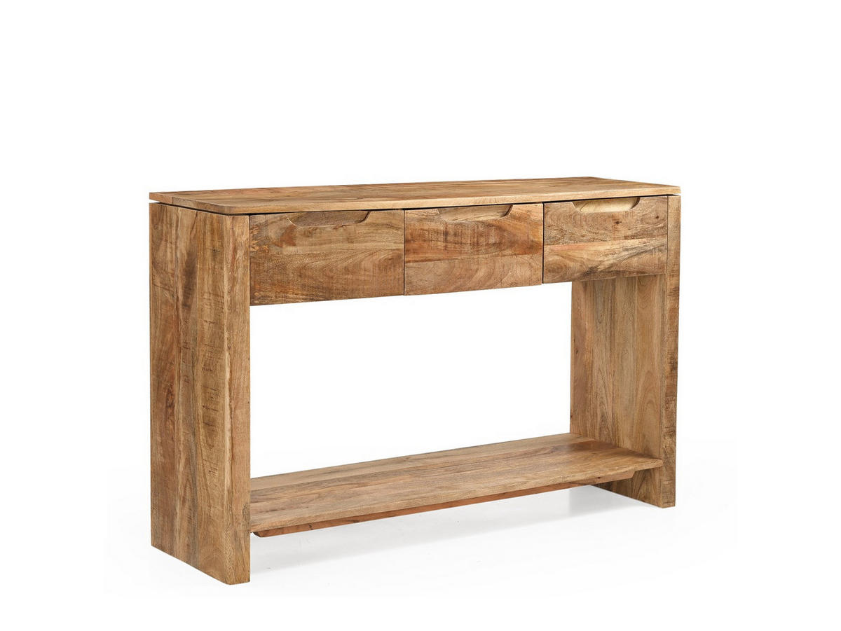 KONSOLENTISCH Sophie Mangoholz 120 cm / 35 cm Natur - Naturfarben, Holz (35/120/76cm) - Villa Möbel