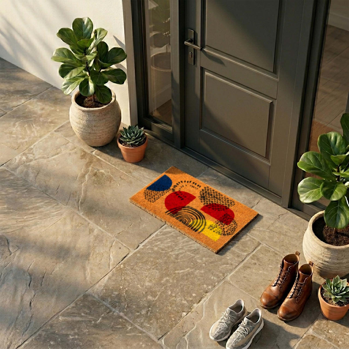 ROHOŽ - viacfarebná, textil/plast (60/40cm) - Relaxdays