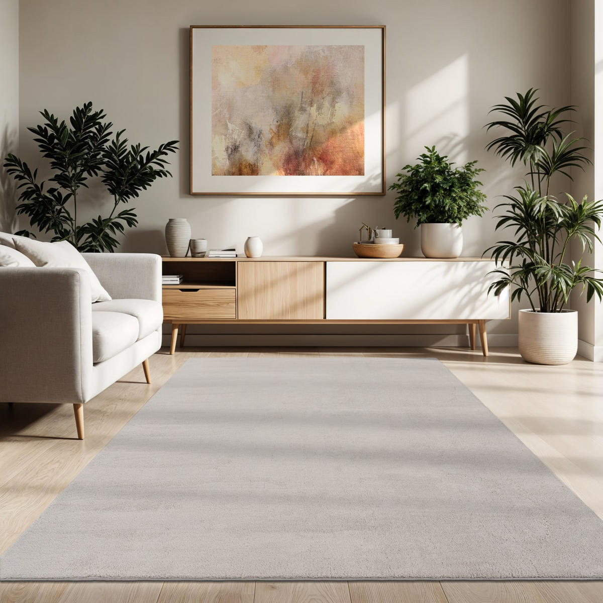 KURZFLORTEPPICH 80/150 cm Cadiz 630 - Silberfarben, Kunststoff (80/150cm) - Paco Home