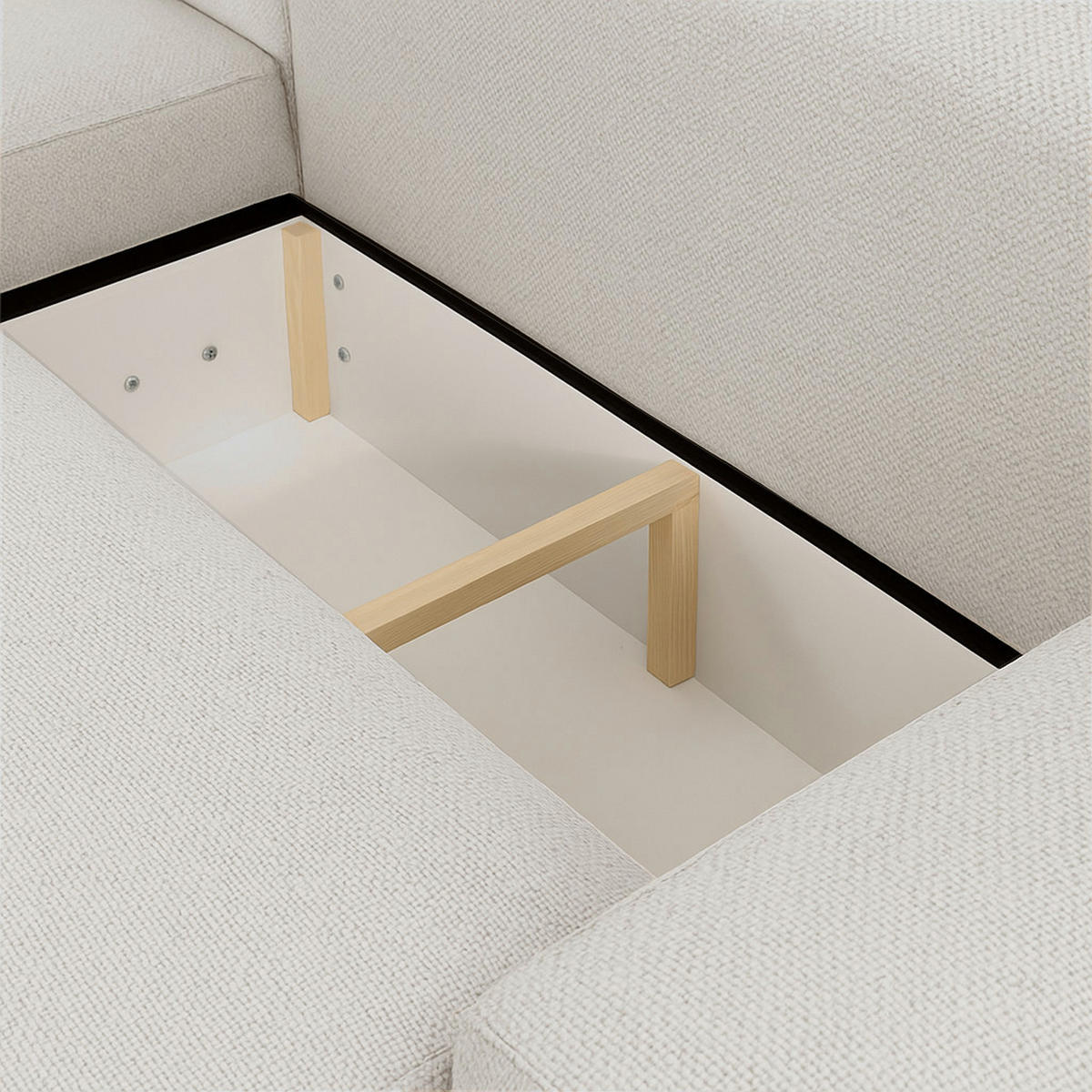 ECKSOFA LUNA mit Bettkasten und Schlaffunktion, Grau - Grau, Textil (195/271cm) - KS Home Concept