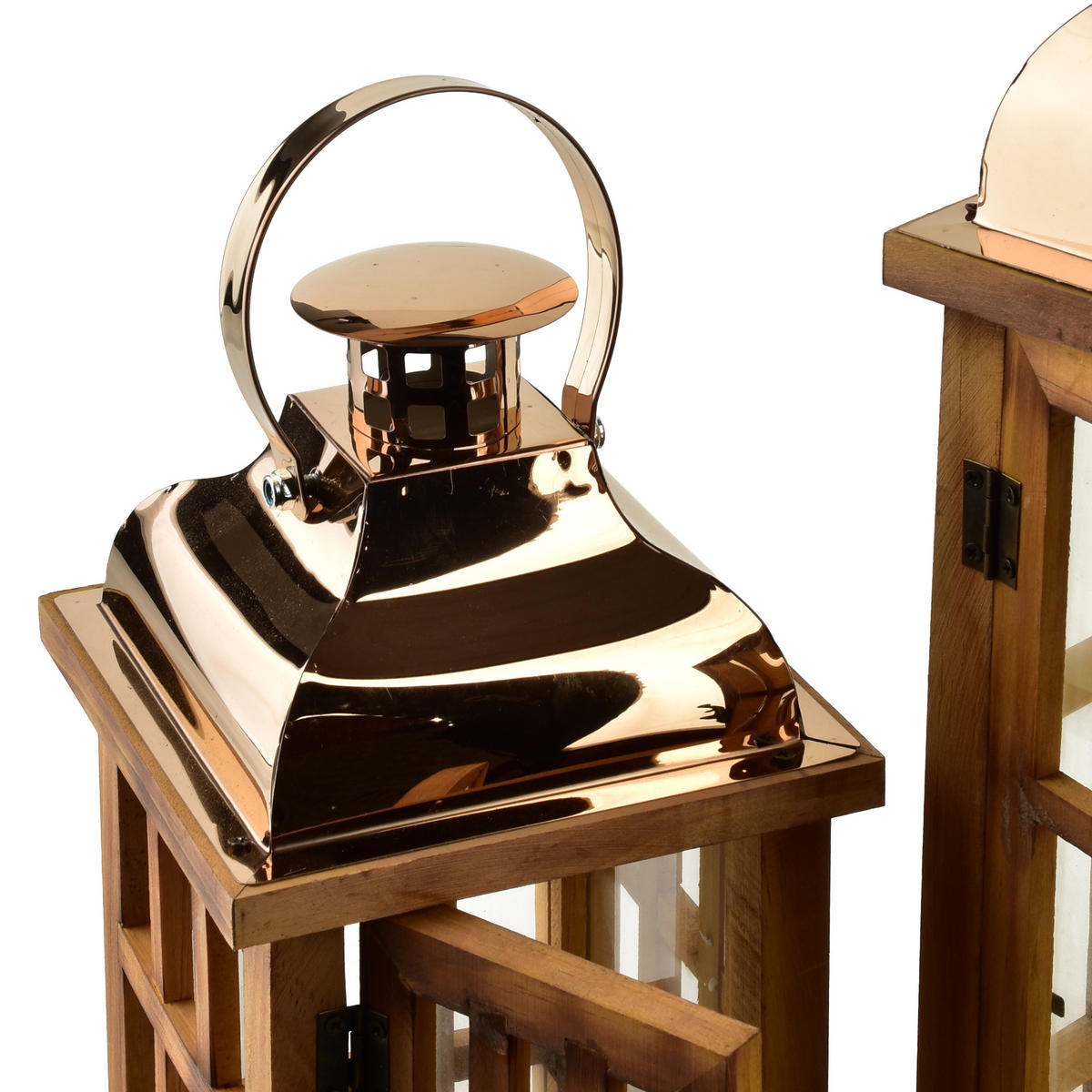 LAMPÁŠ Levi, súprava 2 ks, hnedá, 19,5/19,5/45 cm, drevo - hnedá, drevo (19.5/45/19.5cm) - Mondex
