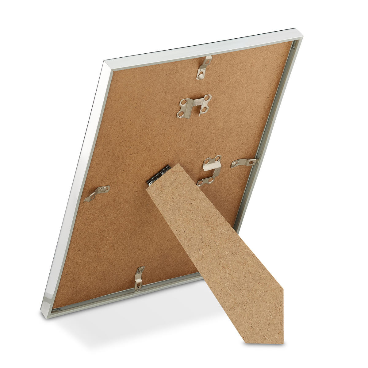 2xBILDERRAHMEN - Silberfarben, Glas/Kunststoff (22/30.5/2cm) - Relaxdays