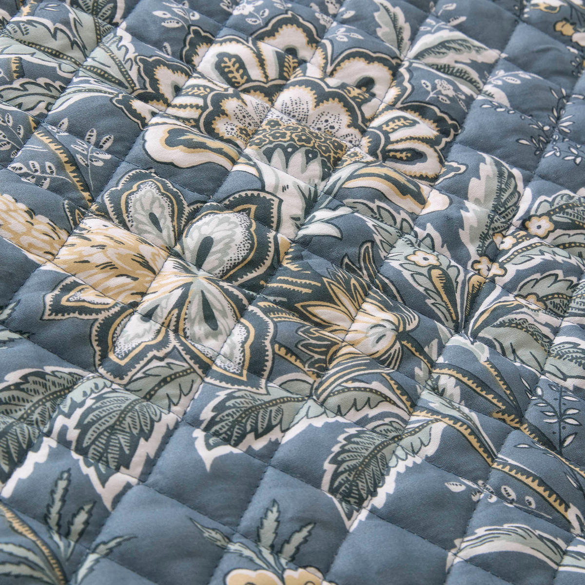 STEPPDECKE Blaues Florentia - Blau/Grün, Textil (235/235cm) - Graham & Brown