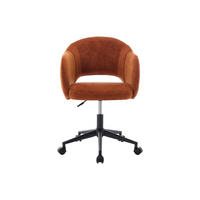 BÜROSTUHL ohne Armlehnen - 56.5 cm x 58 cm - Stoff - Terracotta ACACILIO - Terracotta, Textil (56.5/85/58cm) - Vente-Unique