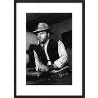 BILD mit Rahmen 51x71 cm Elvis Presley Schwarz-Weiß - Weiß, Holz (51/71cm) - artissimo