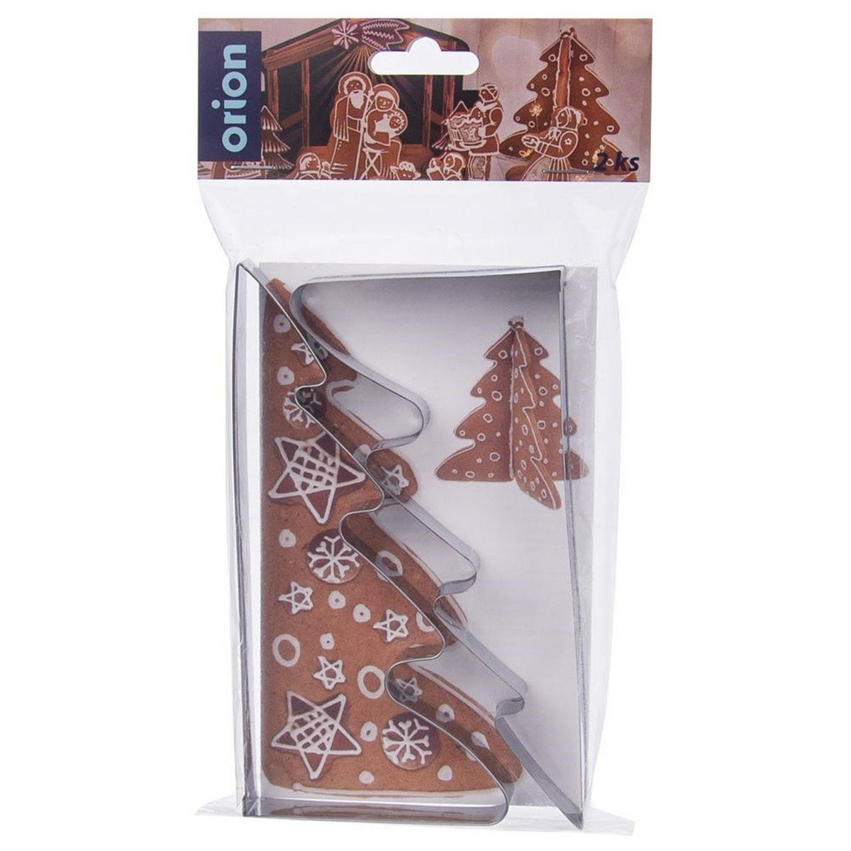 AUSSTECHFORM-SET Tannenbaum 3D 2-teilig Silber - Silberfarben, Metall (7.5/1.5/15.5cm) - Orion 