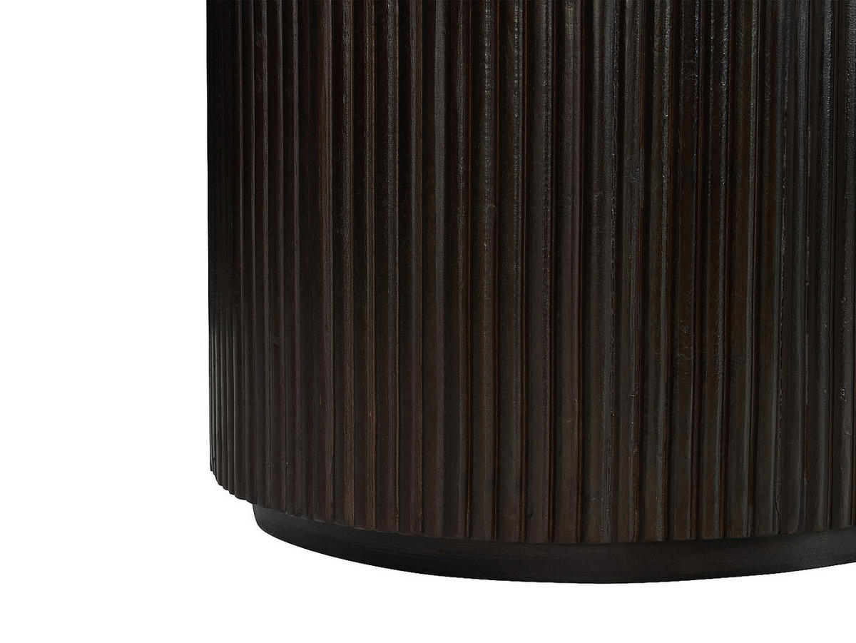 COUCHTISCH - 90 cm x 90 cm - Marmor - Weiß ASKAM - Weiß, Stein (90/90/39.5cm) - Vente-Unique