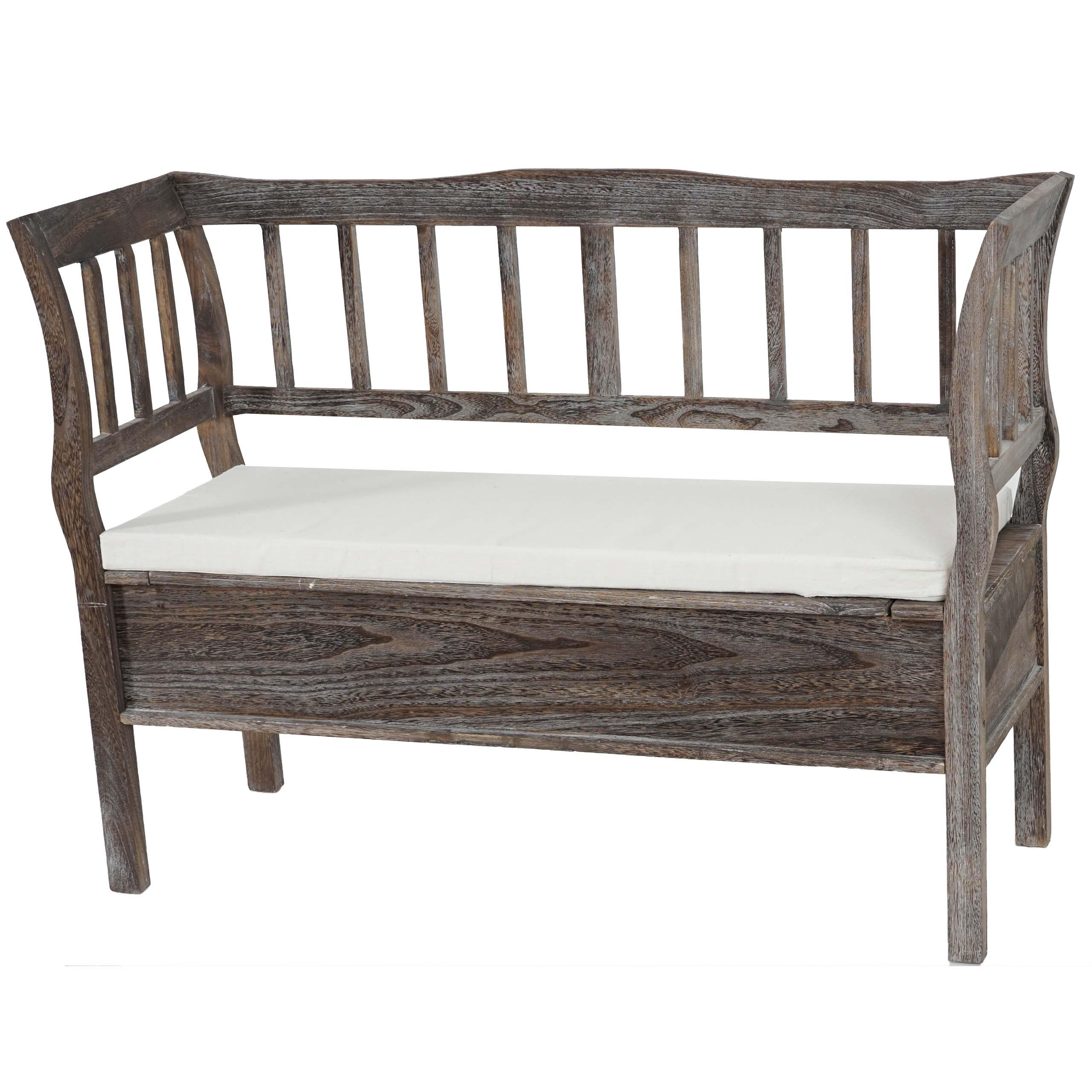 SITZBANK STAUFACH SHABBY-LOOK Braun - Braun, Holz (119/85/40cm) - MCW