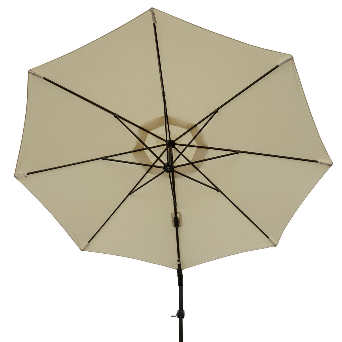 AMPELSCHIRM RUND Cremeweiß - Weiß, Textil (418/347cm) - MCW