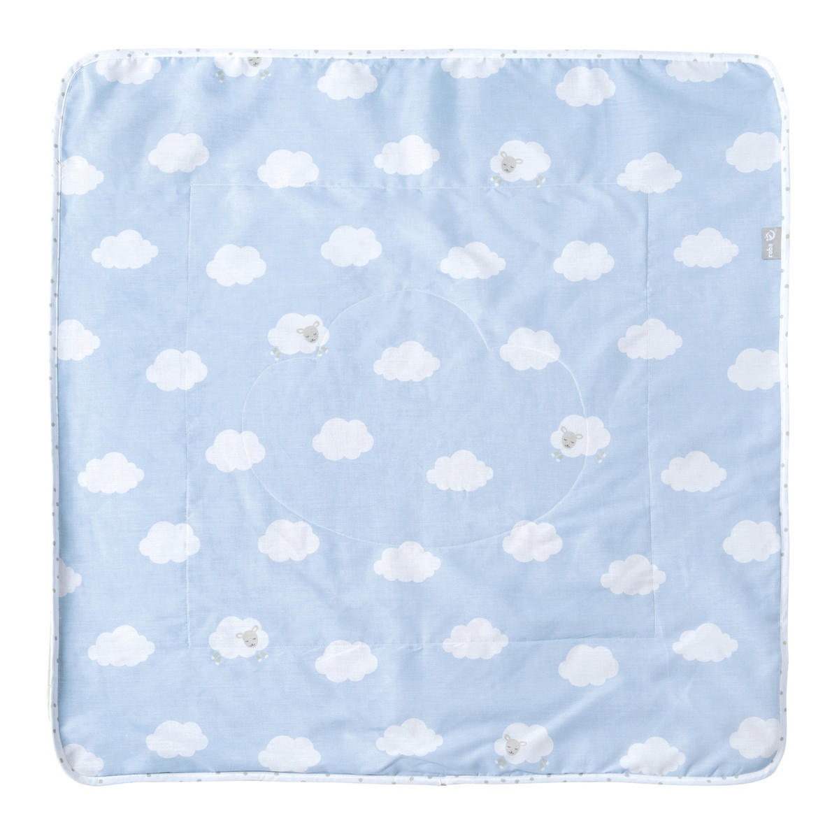 BABYDECKE 80 x 80 cm Kleine Wolke blau - Blau, Textil (80/80cm) - Roba