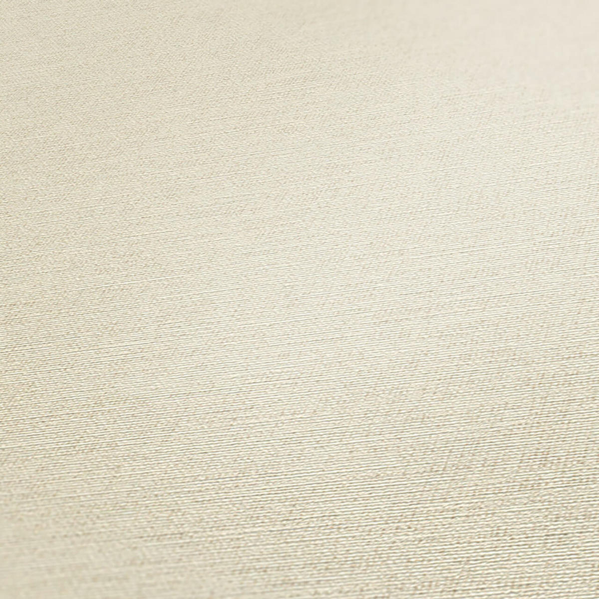 VLIESTAPETE Unis, creme, Textiloptik, A.S. Création 306881 - Beige/Creme, Papier (530/10050cm) - KUNSTLOFT