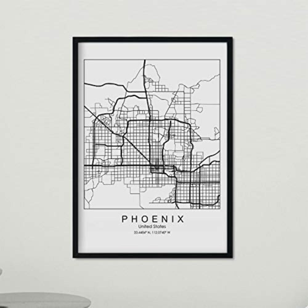 POSTER Phoenix Us-Film A3 Schwarzer Rahmen - Schwarz, Papier (29.7/5/42cm) - Nacnic