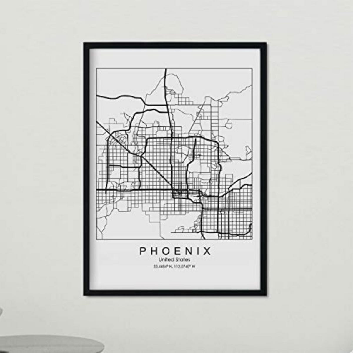 POSTER Phoenix Us-Film A3 Schwarzer Rahmen - Schwarz, Papier (29.7/5/42cm) - Nacnic