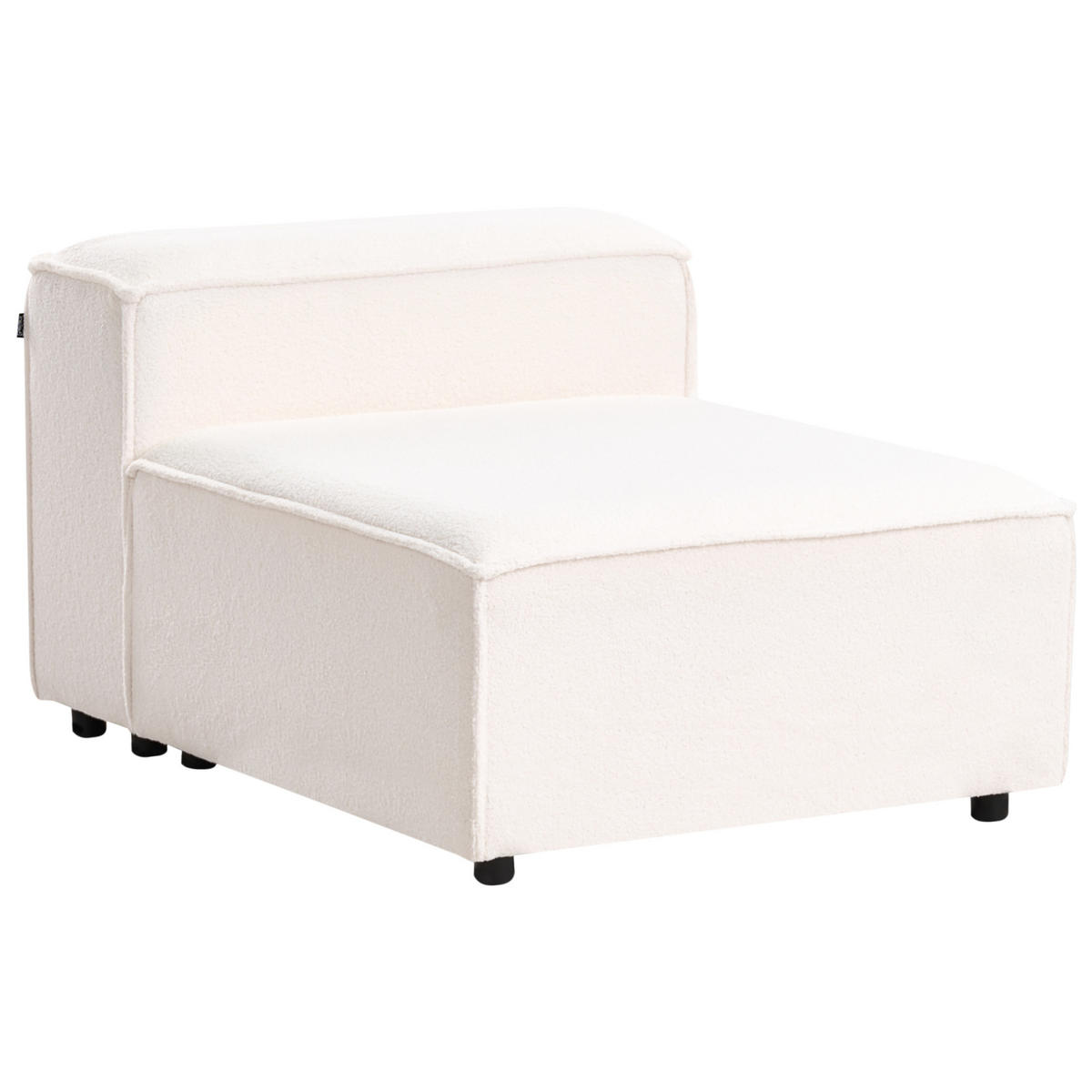 3-SITZER-MODULSOFA Bouclé Cremeweiß Ardal - Creme, Textil (326/68/119cm) - Beliani
