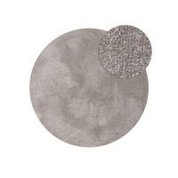 TEPPICH Nina waschbar ø 200 cm rund - Grau, Kunststoff (200/200cm) - benuta Nest