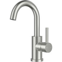 WASCHTISCHARMATUR Hoch 360° drehbar Edelstahl gebürstet 175 mm - Silberfarben, Metall (6.9/12.7/25cm)