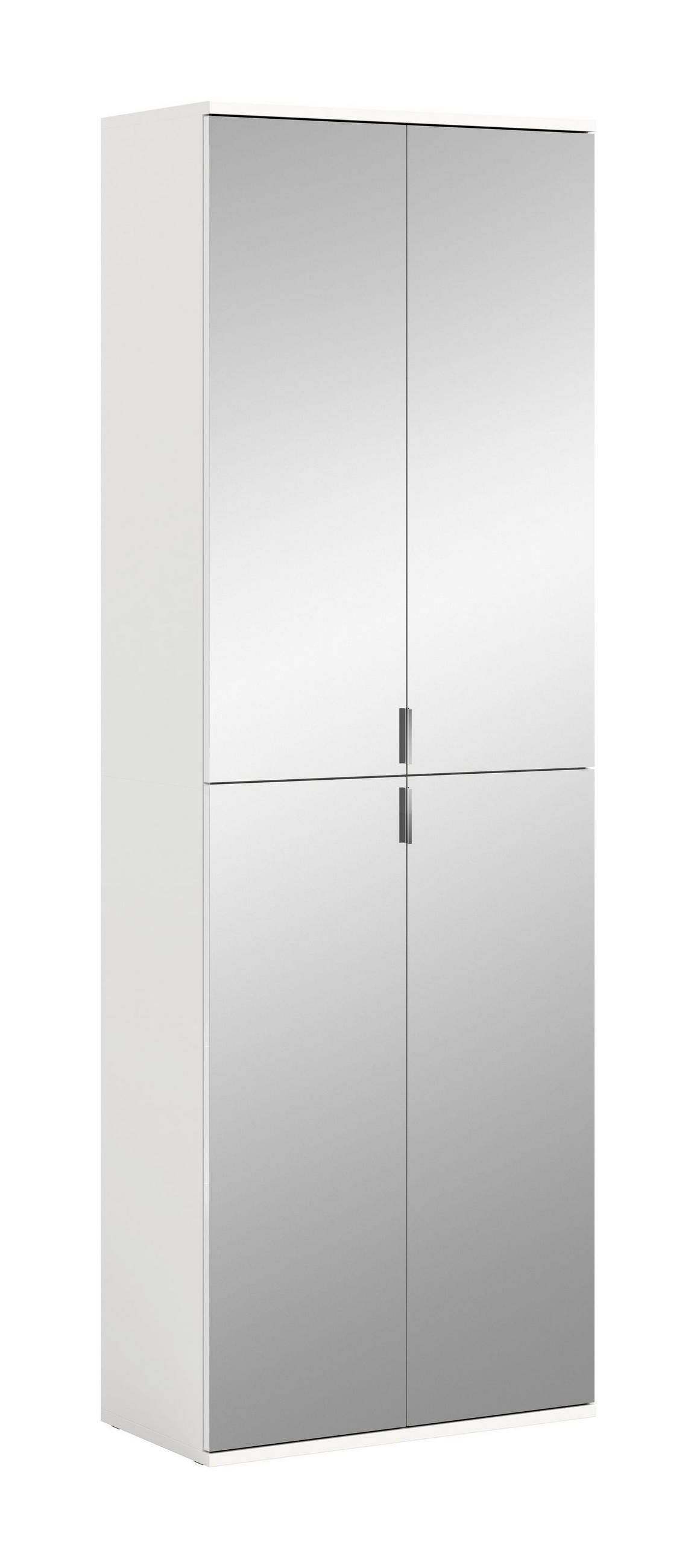 Homes & Jones Spiegelschrank Weiß 61x193x34 cm