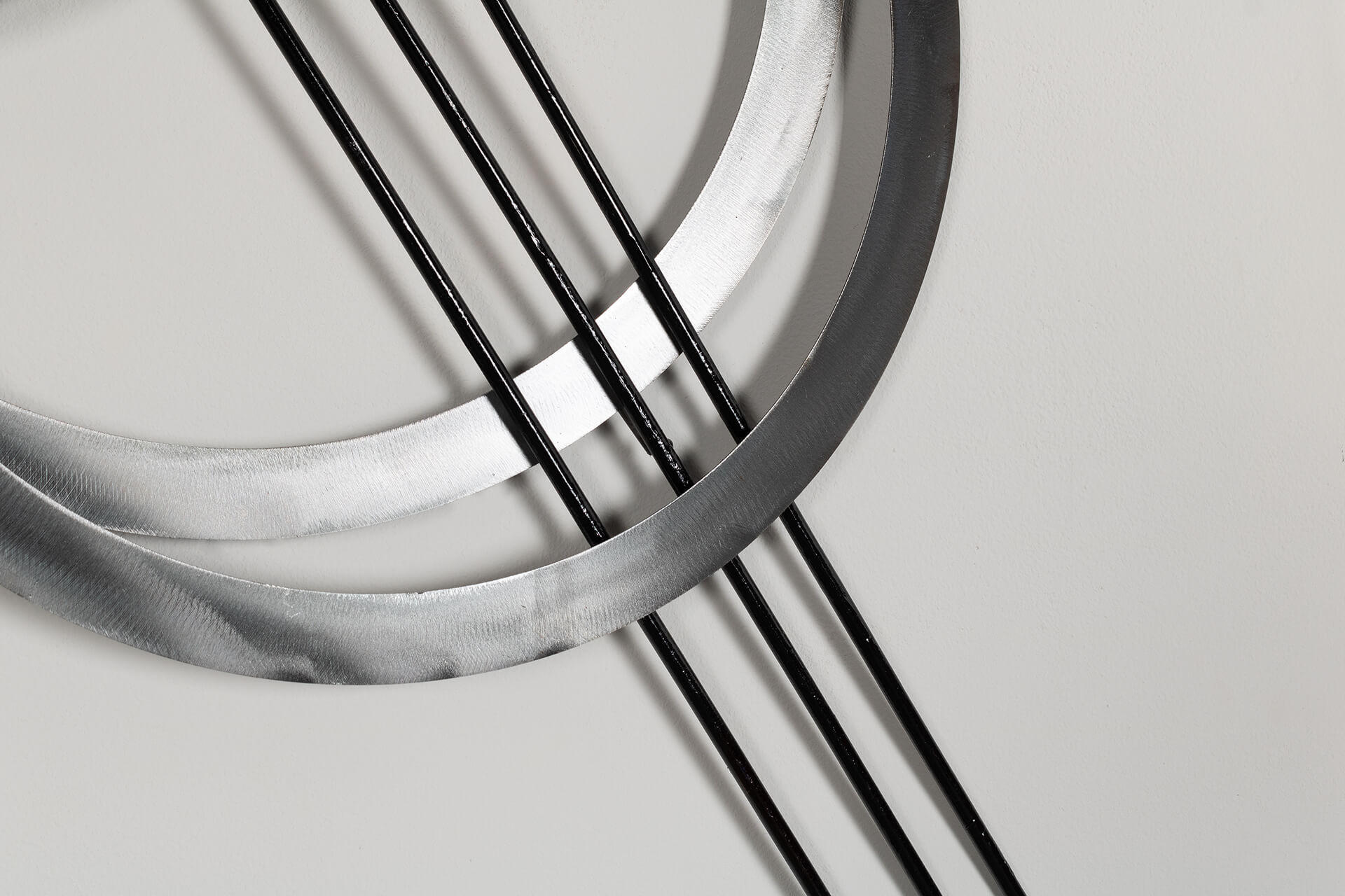 WANDDEKO Silber 115/67 cm - Silberfarben, Metall (3.5/67/5cm) - KUNSTLOFT