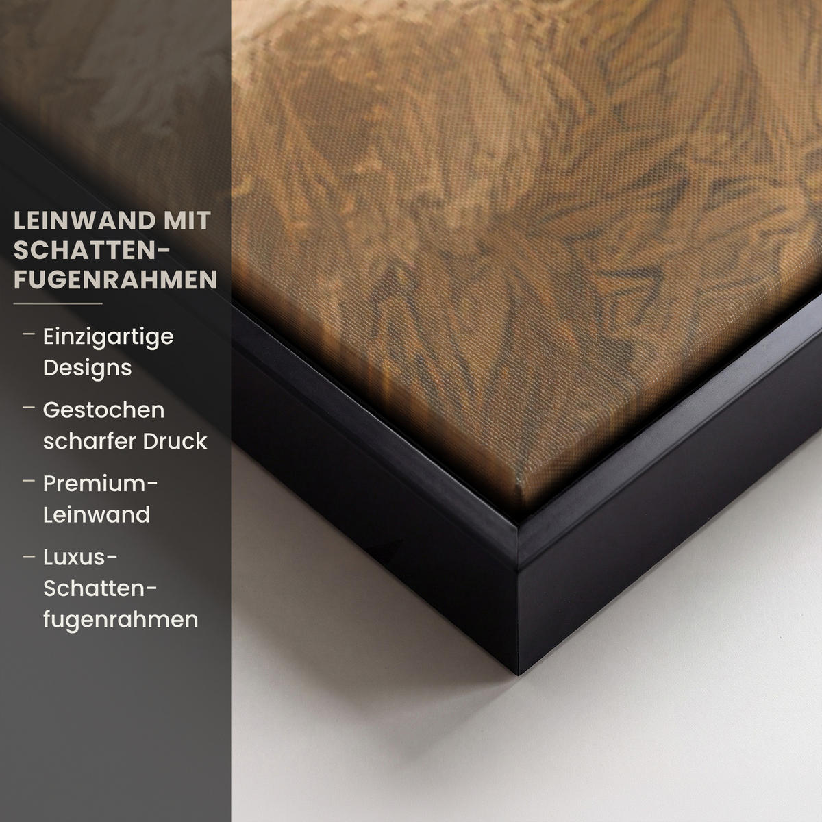 LEINWAND Bilder mit Rahmen - Hügel - Abstrakt - Christentum - Kreuz - 80x120 - Hellgrau, Textil (80/120cm) - MuchoWow