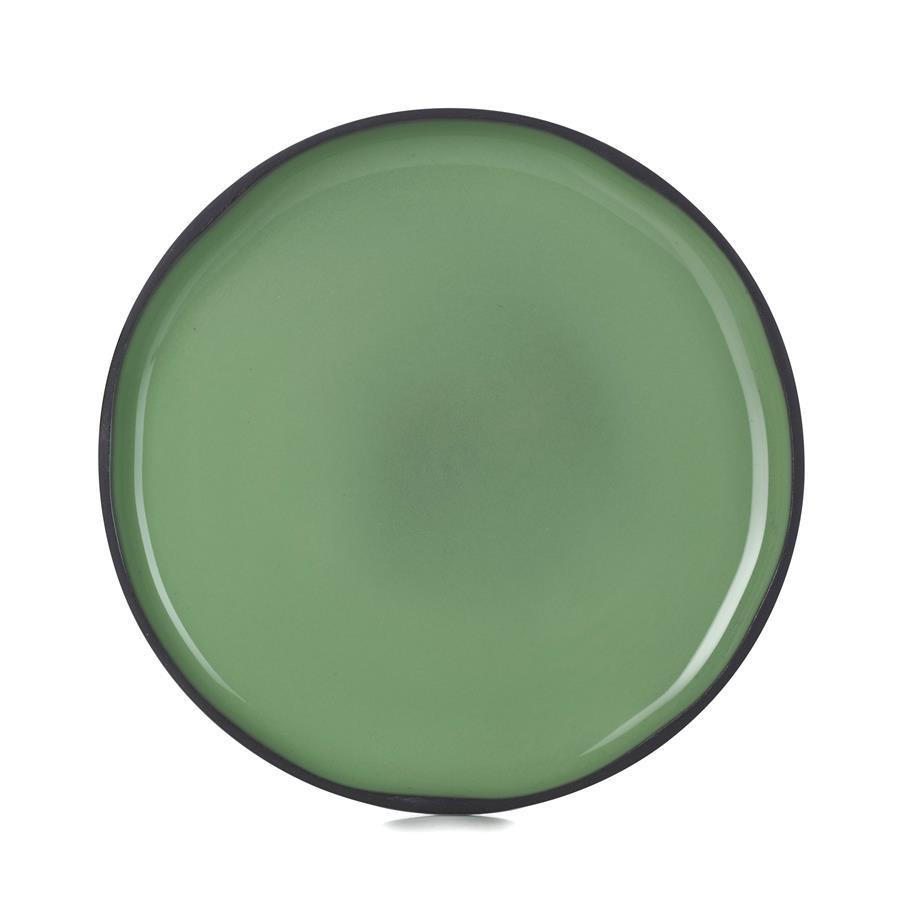 DESSERTTELLER CARACTERE 21 cm Minze - Mintgrün, Keramik (21cm) - Revol Porcelaine France