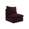 SOFAELEMENT Strukturstoff Rot - Rotbraun/Schwarz, Holzwerkstoff/Kunststoff (75/77/90cm) - Makamii