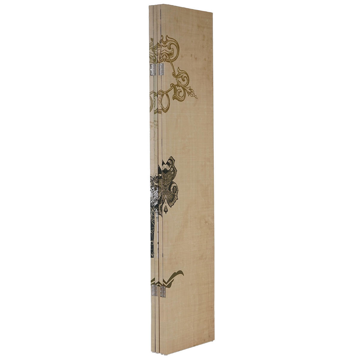 FOTO-PARAVENT Braun, Schwarz - Schwarz/Braun, Holz (160/180/2cm) - MCW