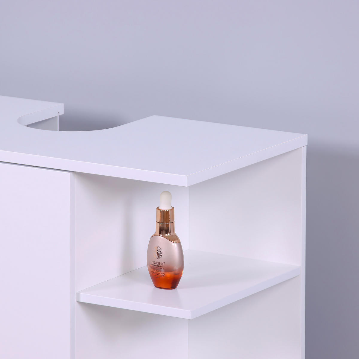 WASCHBECKENUNTERSCHRANK - Weiß, Holzwerkstoff (64/65/31cm) - Relaxdays