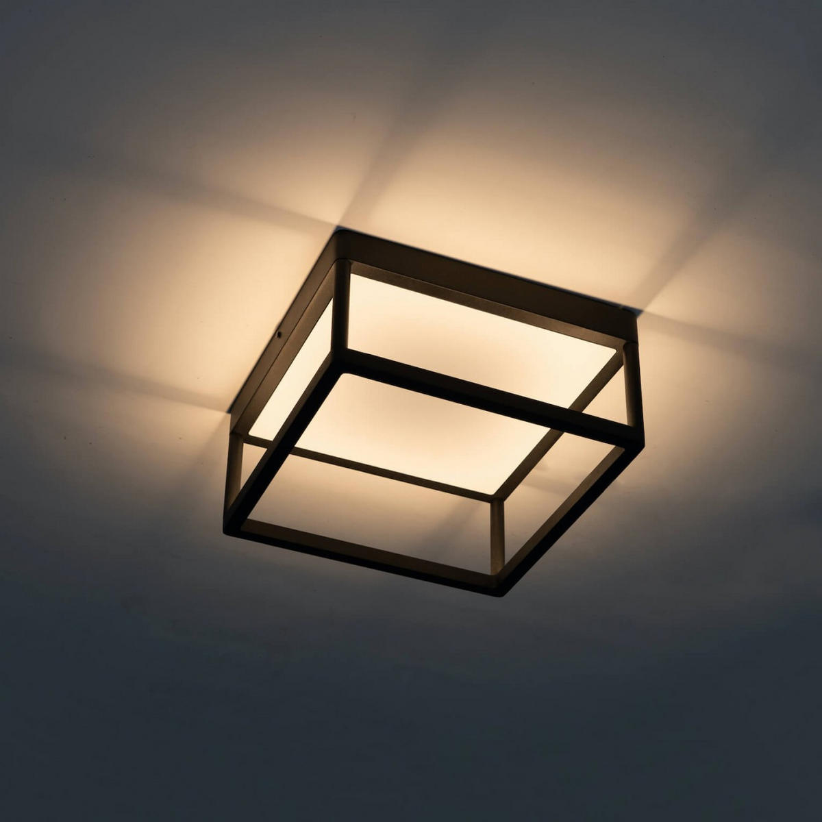 DECKENLEUCHTE Stockholm, Schwarz, 31cm - Schwarz, Metall (31/31/15cm) - KOSILUM