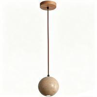 PENDELLEUCHTE Nordstil Beige Steinkugel Kücheninsel 10cm - Gelb, Stein (11/12/11cm) - Weltevree