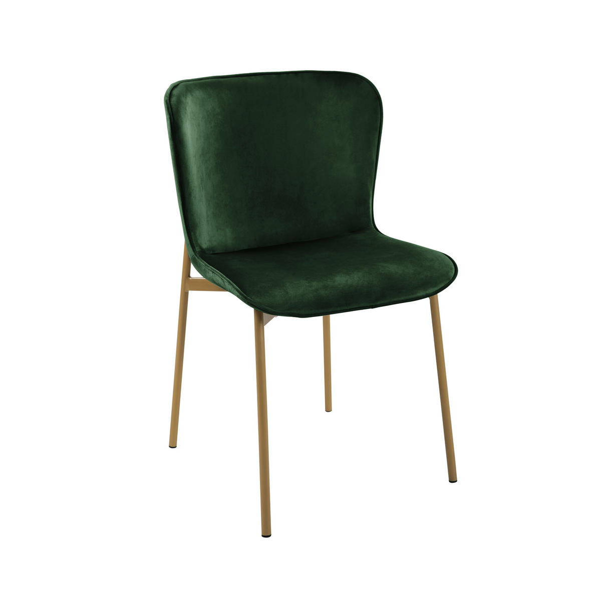 ESSZIMMERSTUHL MARY 2er Set - Smaragdgrün/Dunkelgrün, Textil/Metall (50/81/50cm) - SVITA