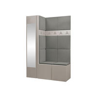 GARDEROBEN-SET Orion X - Kaschmir/Grau, Holzwerkstoff/Kunststoff (124/186/46cm) - MIRJAN24