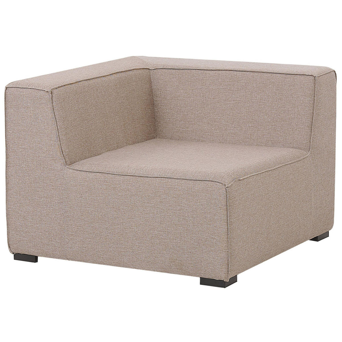 LOUNGE SET 7-Sitzer beige linksseitig modular Arezzo - Beige, Textil - Beliani