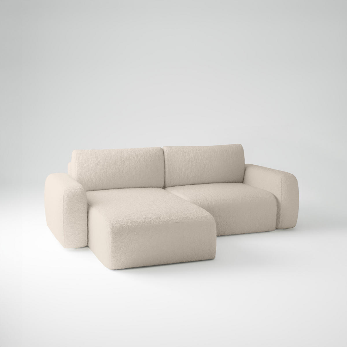 ECKSOFA Eckcouch Sassari mini Universelle Beige (Anthology 2) - Beige, Naturmaterialien (148/257cm) - Meblito