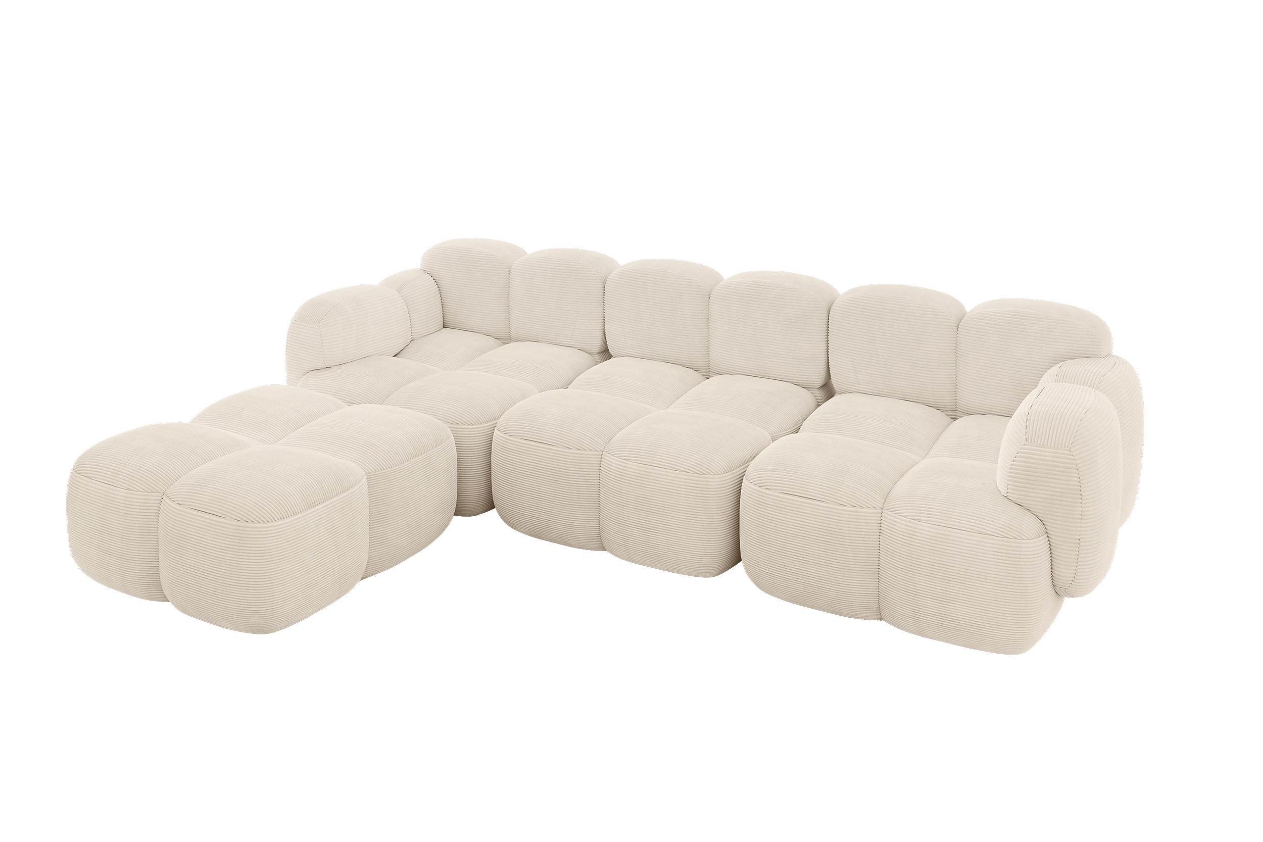 Altdecor Ecksofa Beige 302x205 cm