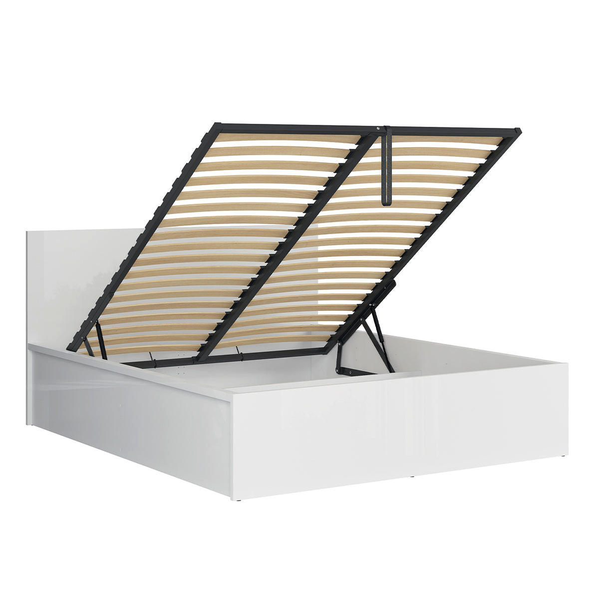 BOXBETT 160/200 Edwin Weiß - Weiß, Holzwerkstoff (160/200cm) - Petits-meubles