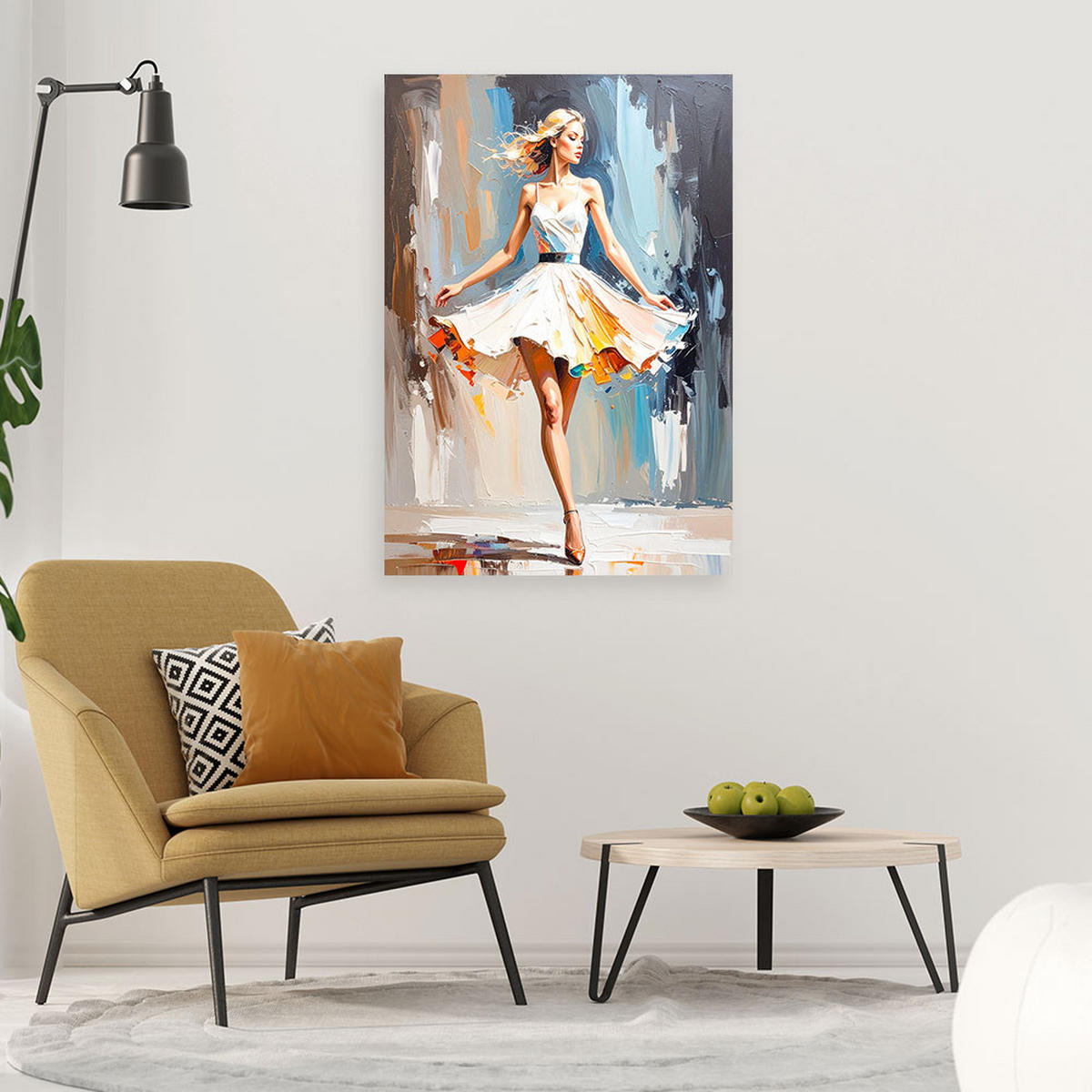 LEINWANDBILD Menschen & Charaktere 80x120cm - Grau, Textil (80/120cm) - Feeby