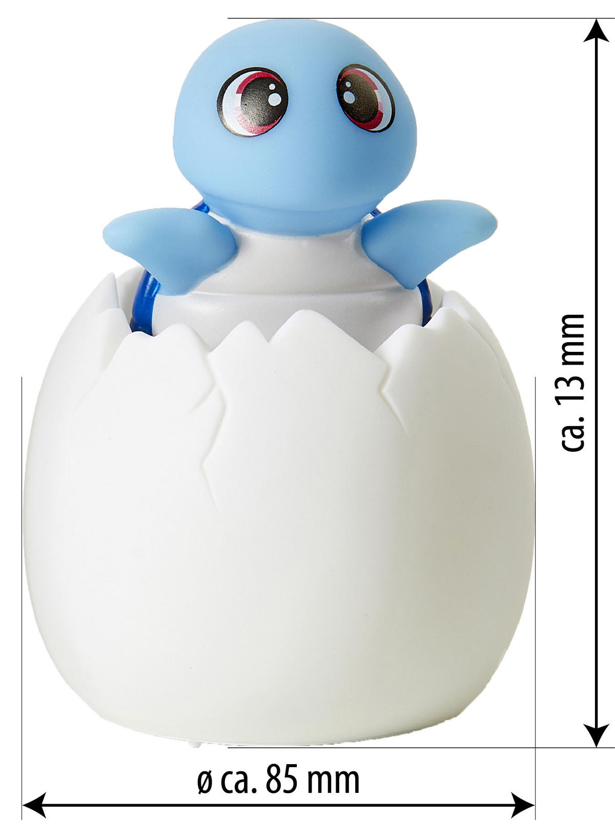 LED-AKKU-NACHTLICHT - mit Schlummermelodien, Fernbedienung und Farbwechsel für Kinder, Schildkröte - Blau, Kunststoff (8.5/8.5/13cm) - Northpoint