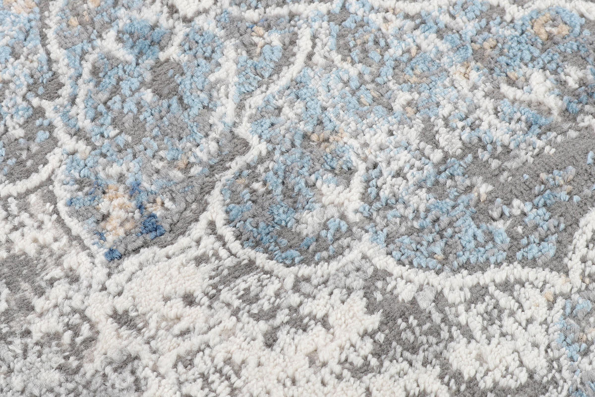 TEPPICHLÄUFER VALLEY hellblau vintage 100/300 cm - Hellblau, Textil (100/300cm) - Tapiso