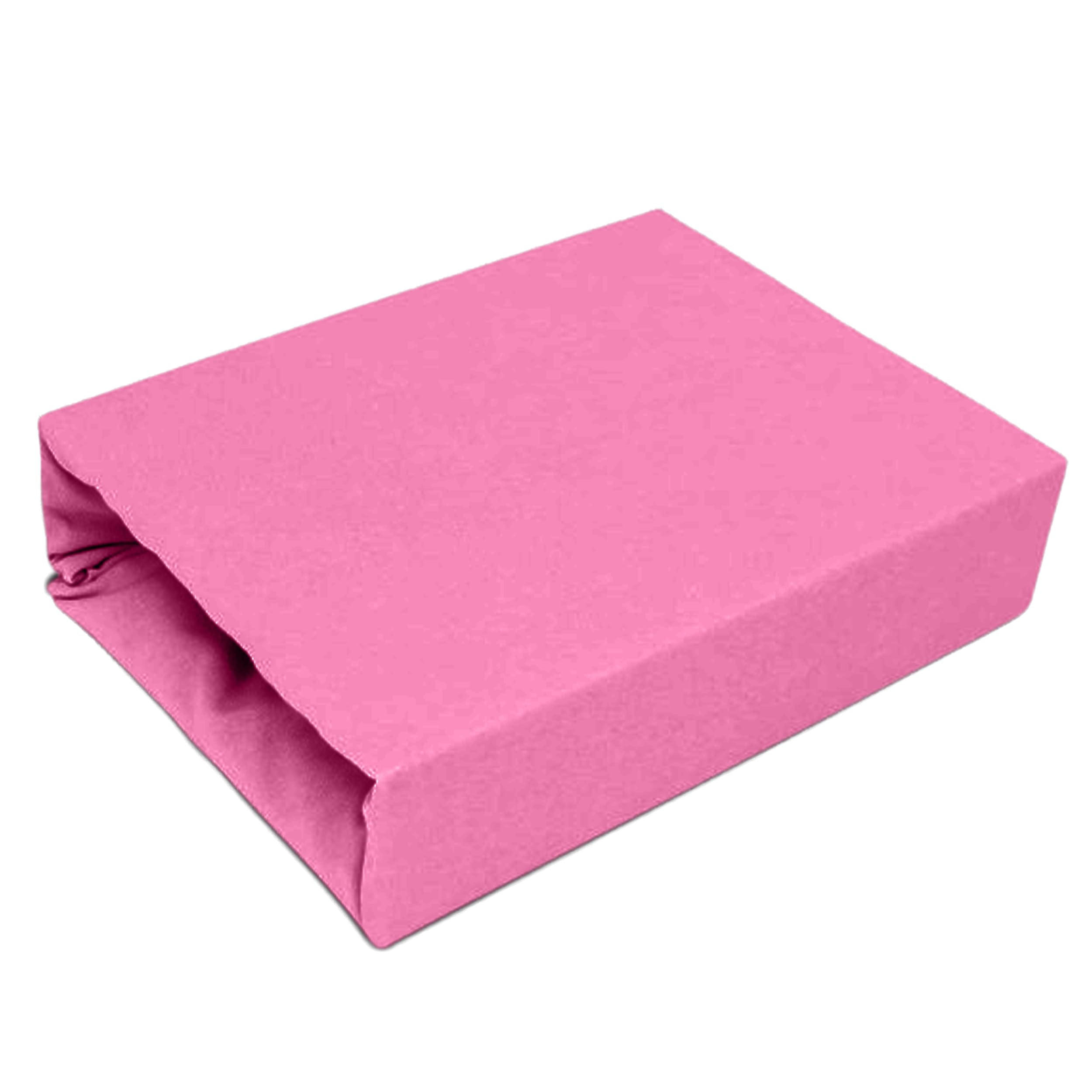 Best For Home Spannbettlaken Pink 60x120 cm