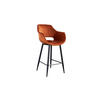 BARHOCKER ZAJA Braun Velvet - Braun, Textil (57/114/59cm) - KAWOLA