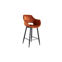 BARHOCKER ZAJA Braun Velvet - Braun, Textil (57/114/59cm) - KAWOLA