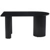 ESSTISCH Dicalize rechteckig, Schwarz, 150 × 90 cm - Weiß, Holzwerkstoff/Metall (90/150/75cm) - Selsey
